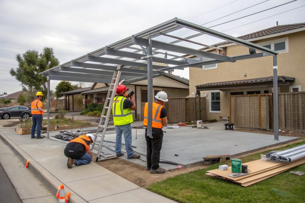 Carports Townsville Experts installation team Condon project council approved construction